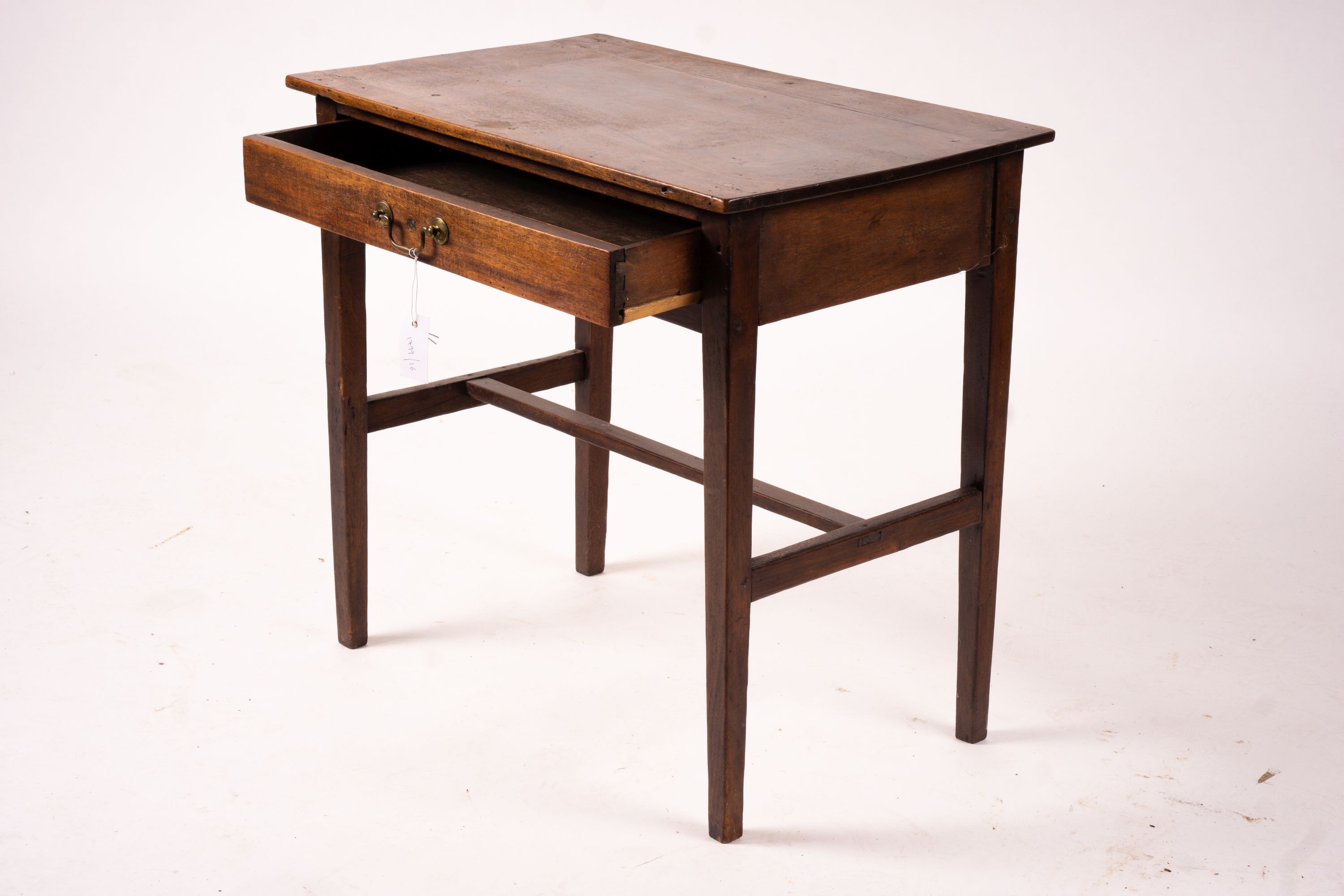 A George III rectangular mahogany side table, width 71cm, depth 45cm, height 67cm